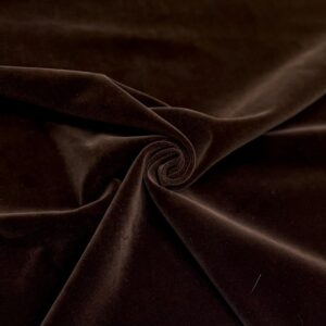 Brown color cotton velvet fabric Scabal Jason D Cimaj Fabrics Milan