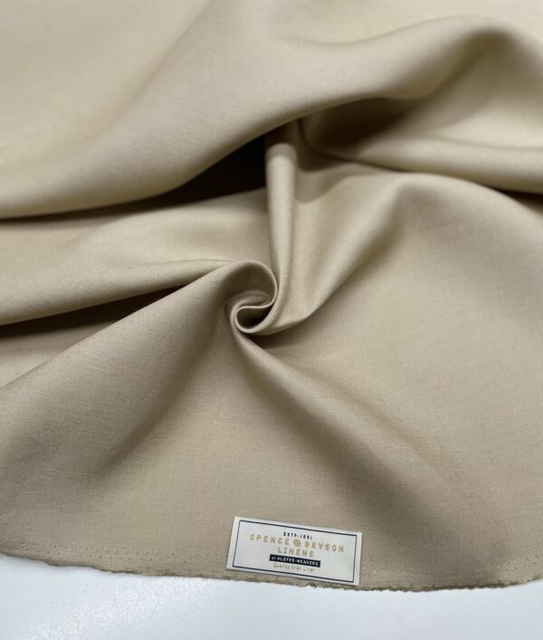 Irish Linen fabric beige color h 150 Spence Bryson Jason D Cimaj Fabrics Milan