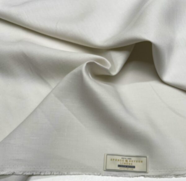 Irish Linen fabric off white color h. 150 Spence Bryson Jason D Cimaj Fabrics Milan