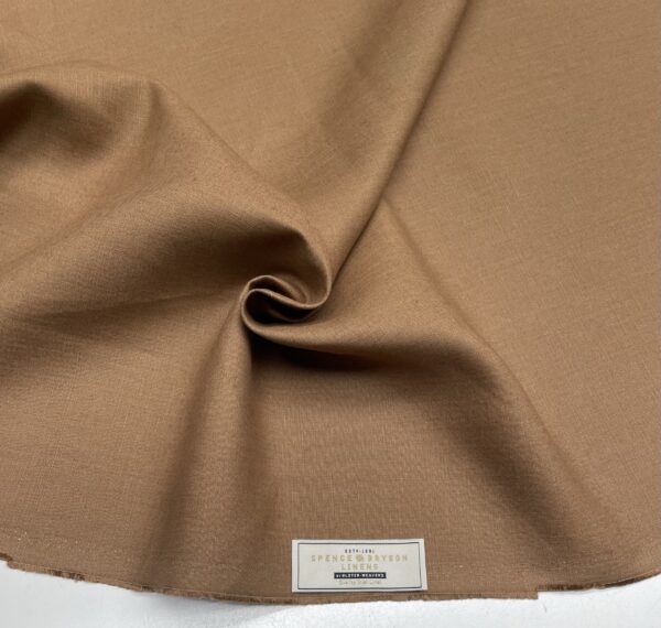 Vintage irish Linen fabric tobacco color h. 0,75 Spence Bryson Jason D Cimaj Fabrics Milan