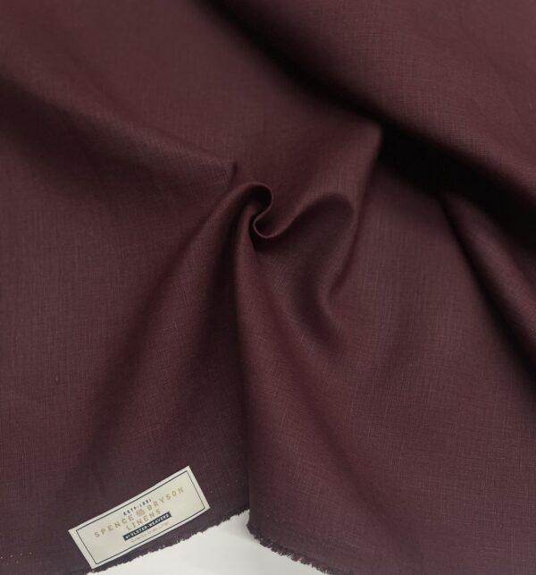 Bordeaux color irish linen Spence Bryson Jason D Cimaj Fabrics Milan