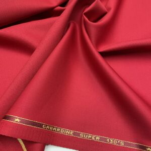 Red color wool gabardine fabric Fratelli Tallia di Delfino Jason D Cimaj Fabrics Milan