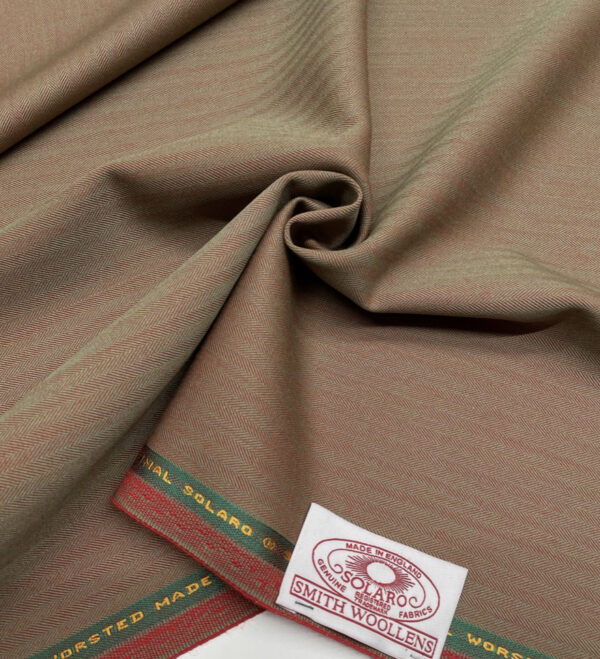 Original wool Solaro fabric small herringbone Smith Woollens Jason D Cimaj Fabrics Milan