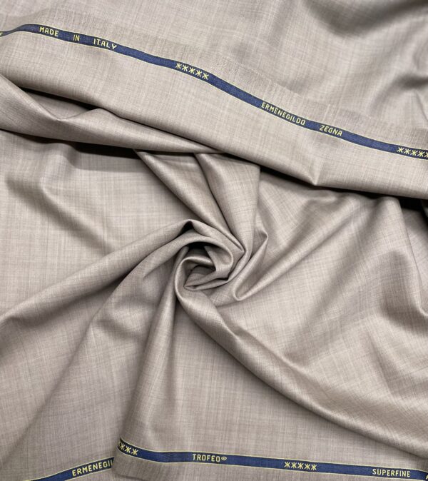 Beige color Trofeo wool fabric Ermenegildo Zegna Jason D Cimaj Fabrics Milan