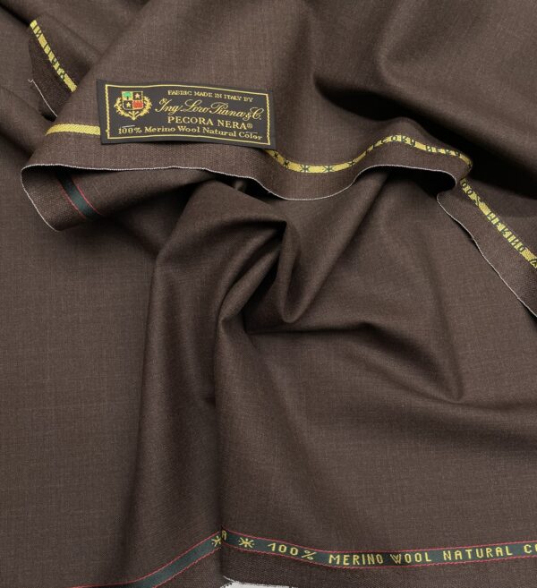 Brown color wool fabric Loro Piana Jason D Cimaj Fabrics Milan