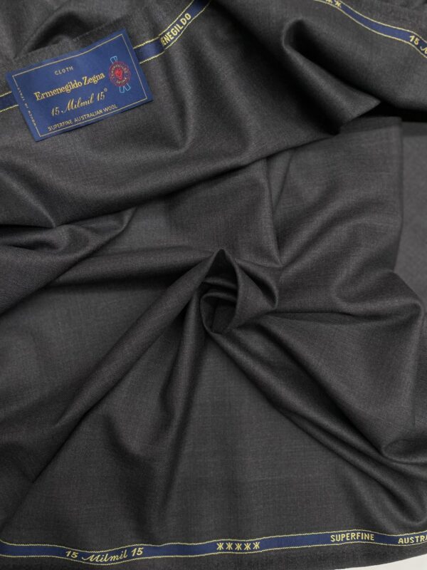 Grey color 15milmil wool fabric Ermenegildo Zegna Jason D Cimaj Fabrics Milan