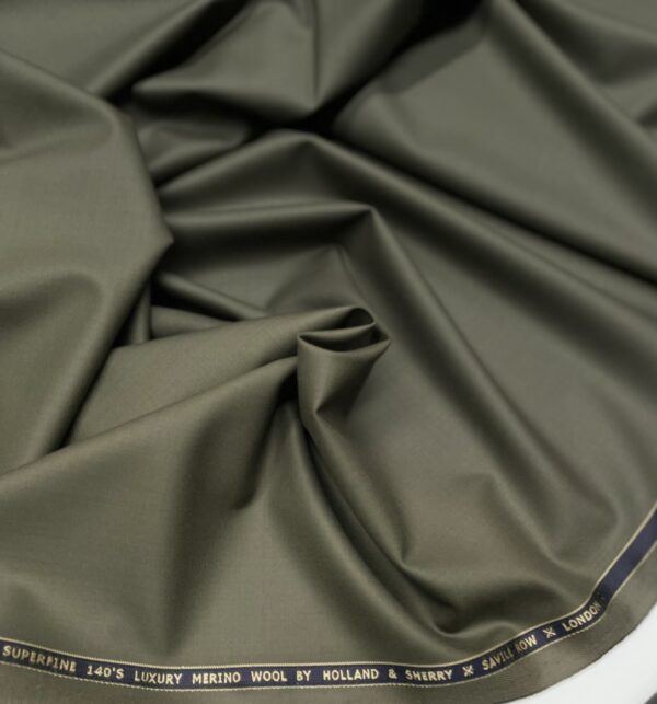 green color super 140's wool fabric Holland & Sherry Jason D Cimaj Fabrics Milan