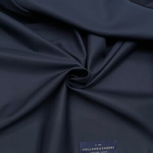blue color cotton gabardine fabric Holland & Sherry Jason D Cimaj Fabrics Milan