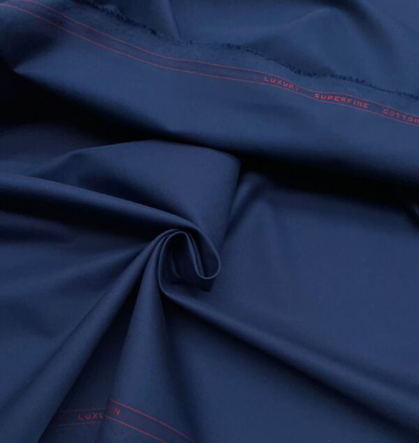 Blue color cotton gabardine Holland & Sherry Jason D Cimaj Fabrics Milan