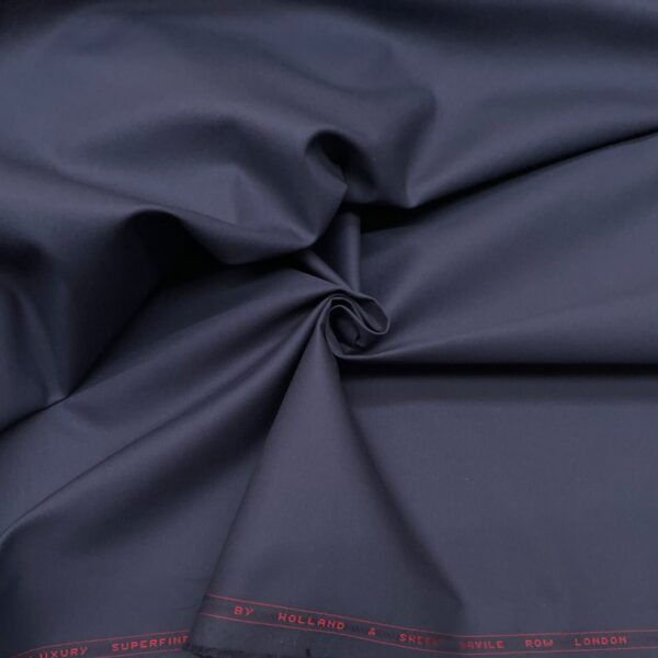 Mid Blue color cotton gabardine fabric Holland & Sherry Jason D Cimaj Fabrics Milan