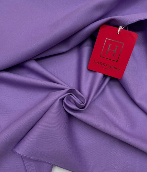 lilac color cotton gabardine fabric Harrisons Jason D Cimaj Fabrics Milan