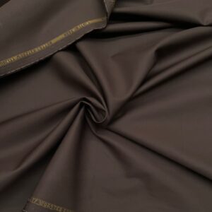Brown color cotton gabardine fabric Holland & Sherry Milan