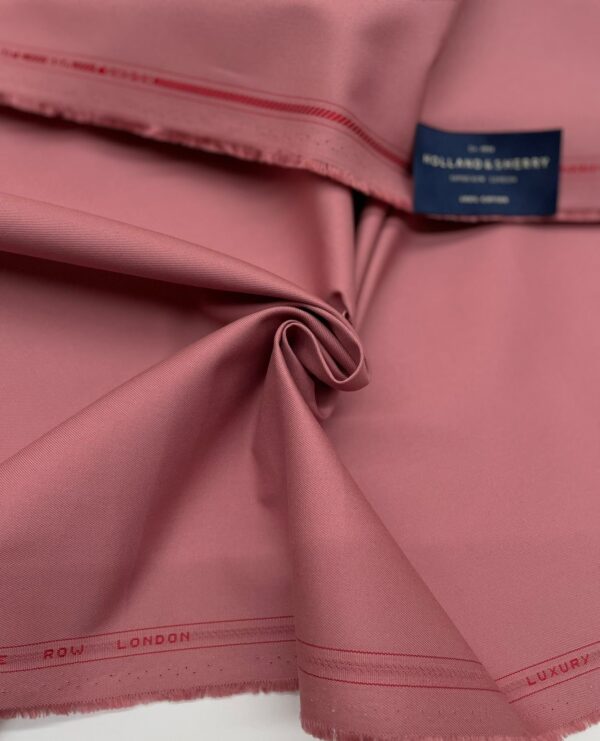 Pink color gabardine color fabric Holland & Sherry Jason D Cimaj Fabrics Milan