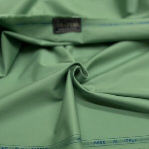 Green color cotton gabardine fabric  Gucci Jason D Cimaj Fabrics Milan
