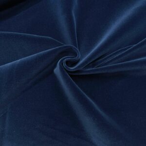 Velluto liscio di cotone blu Holland & Sherry Milano