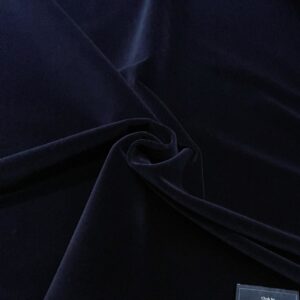 Navy blue cotton velvet fabric Scabal Jason D Cimaj Fabrics Milan