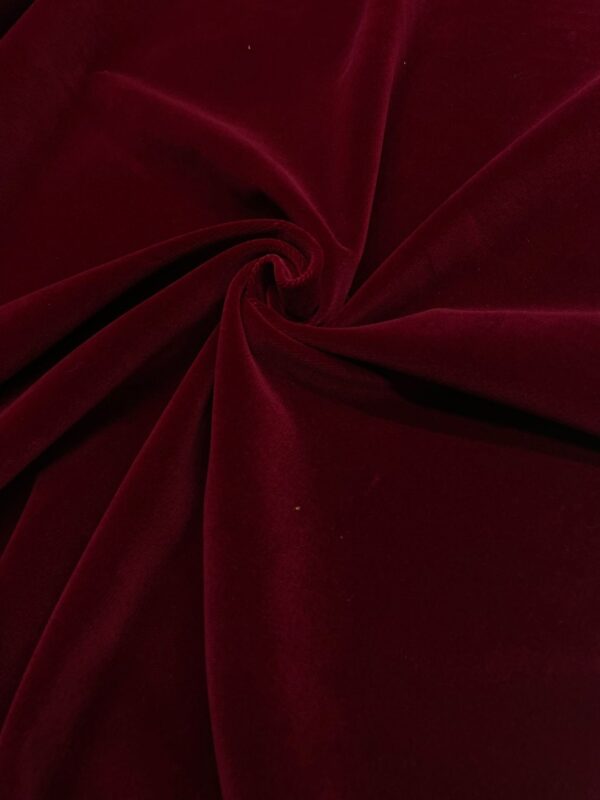 Bordeaux color cotton velvet Scabal Jason D Cimaj Fabrics Milan