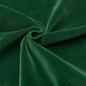 Velluto liscio di cotone colore verde Holland & Sherry Jason D Cimaj Fabrics Milano