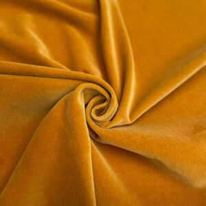 Yellow color cotton velvet fabric Holland & Sherry Jason D Cimaj Fabrics Milan
