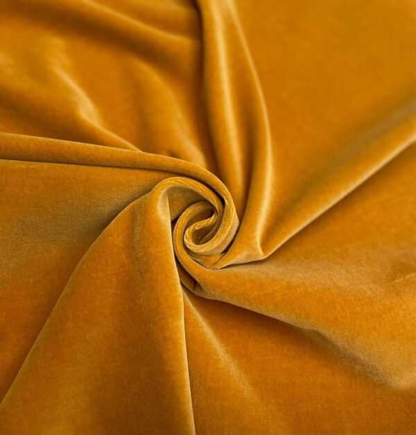 Yellow color cotton velvet fabric Holland & Sherry Jason D Cimaj Fabrics Milan