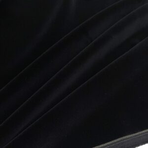 Black color cotton velvet Scabal Jason D Cimaj Fabrics