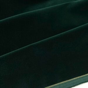 Velluto liscio di cotone verde Scabal Jason D Cimaj Fabrics Milano