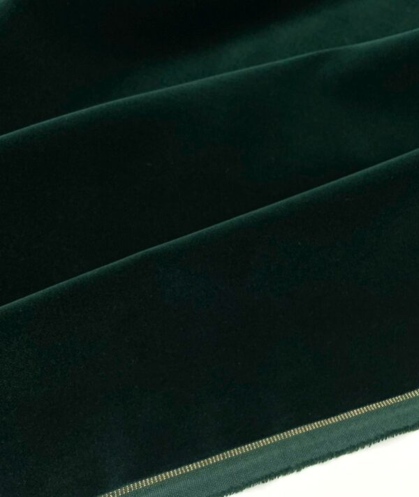 Velluto liscio di cotone verde Scabal Jason D Cimaj Fabrics Milano