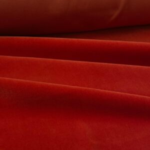 Coral color cotton velvet fabric Holland & Sherry Jason D Cimaj Fabrics Milan