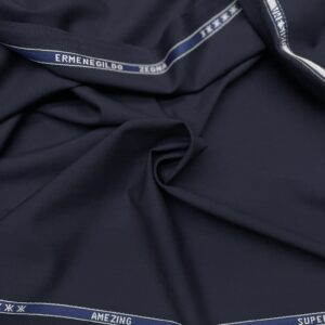 navy blue color Amezing wool fresco Ermenegildo Zegna Jason D Cimaj Fabrics Milan