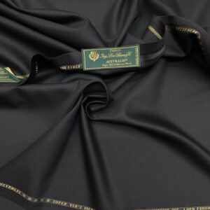 gr. 250 black color super 150's wool fabric Loro Piana Jason D Cimaj Fabrics Milan